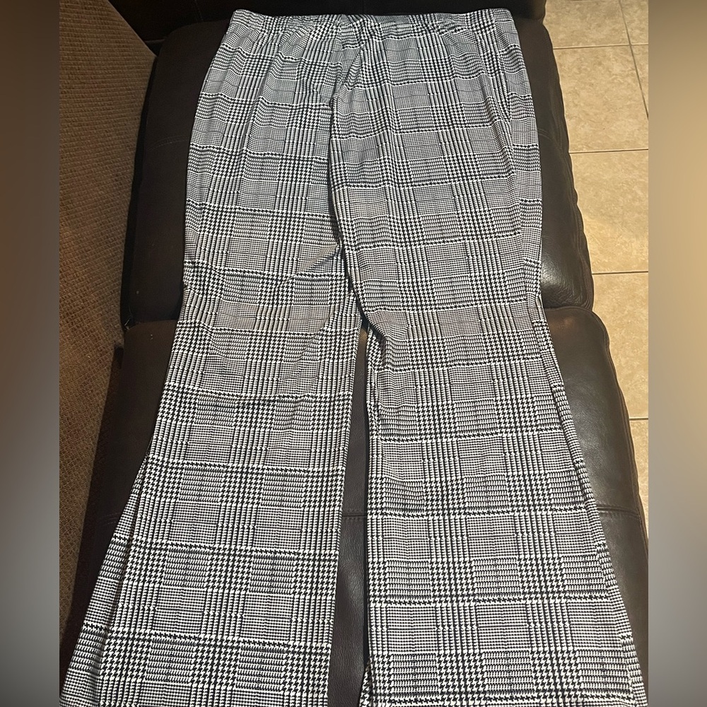 SHEIN Curve Black and White Pants